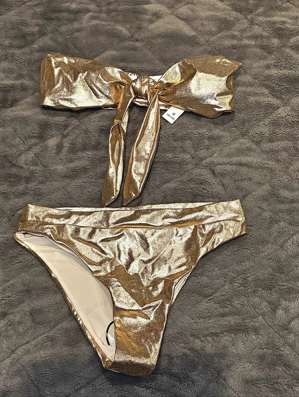 Cacelin - Metallic Blush, Two-Piece Bikini